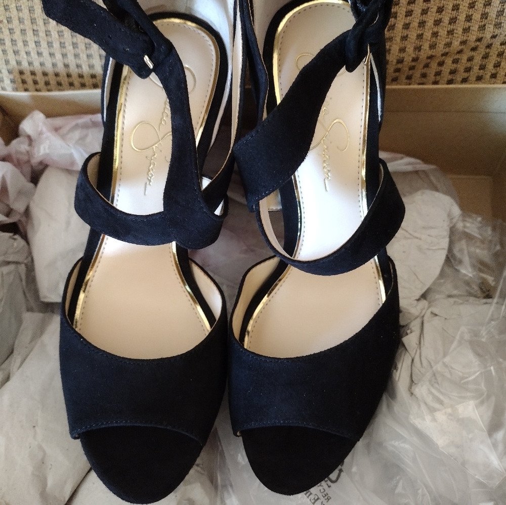 Jessica Simpson platform heels.